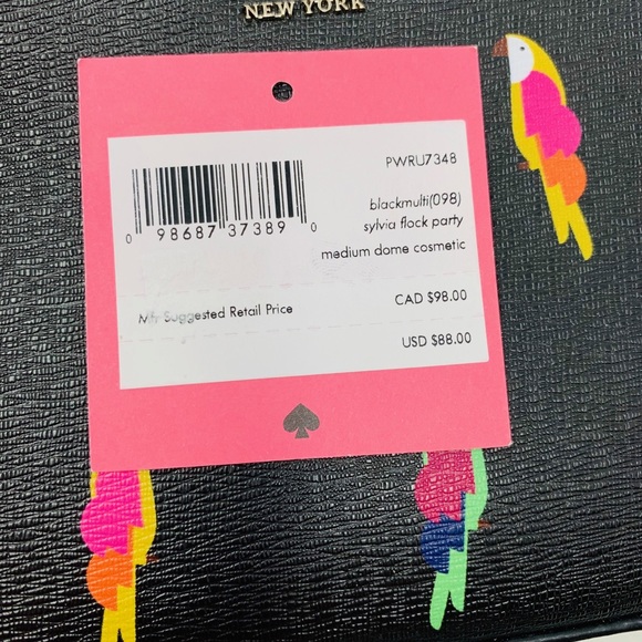 Kate spade medium dome cosmetic Silvia flock party - Picture 4 of 4